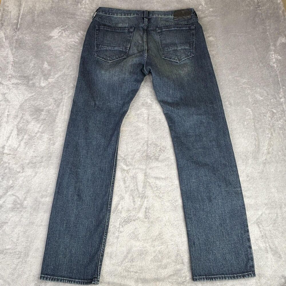 PacSun Jeans Mens 30x30 Blue‎ Wash Slim Straight Mid Rise Stretch Denim Pants - Picture 7 of 13